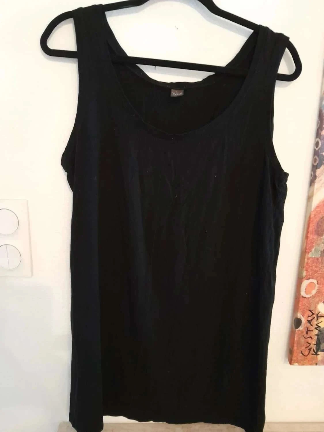 Débardeur noir, taille L, Marque M&S Mode